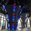 Curved& flexible LED display
